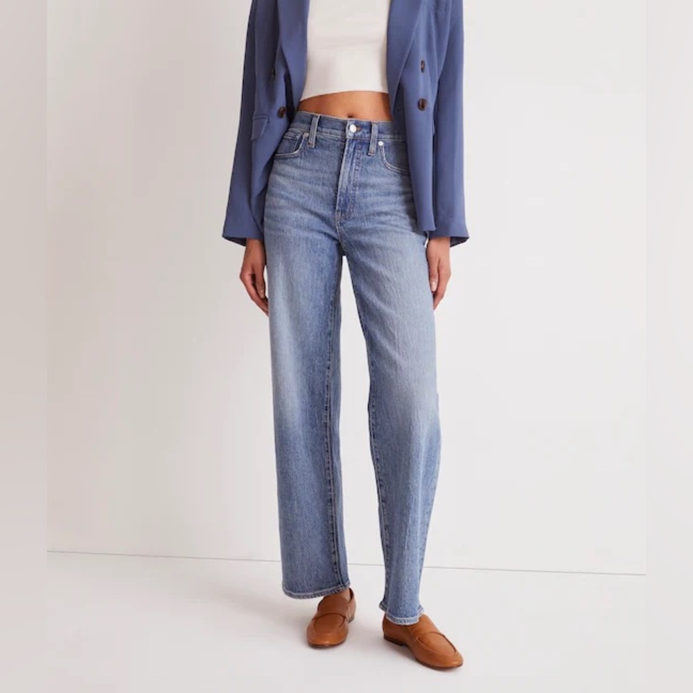 Madewell Perfect Vintage Wide Leg Jeans in Heathcote Wash